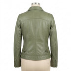 Womens Premium Lambskin Sage Green Nature Vintage Jacket | Eco-Conscious Aesthetic |  Natural Vintage Fashion