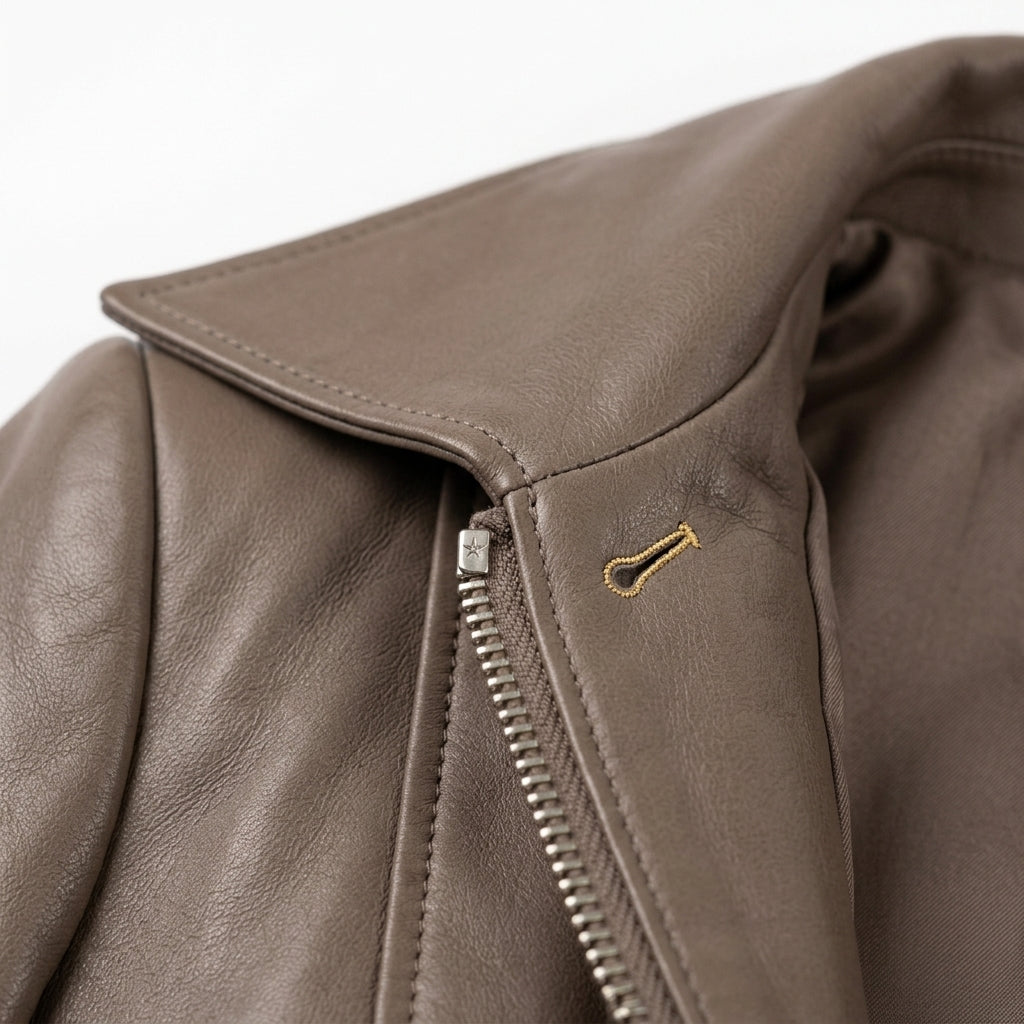 Womens Premium Lambskin Taupe Romantic 1950s Elegance Jacket | Hollywood Glamour |  1950s Vintage Fashion