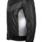Mens Premium Lambskin Reflective Safety Enhanced Visibility Bomber | Black  Hi-Vis | Night Rider Safety Jacket