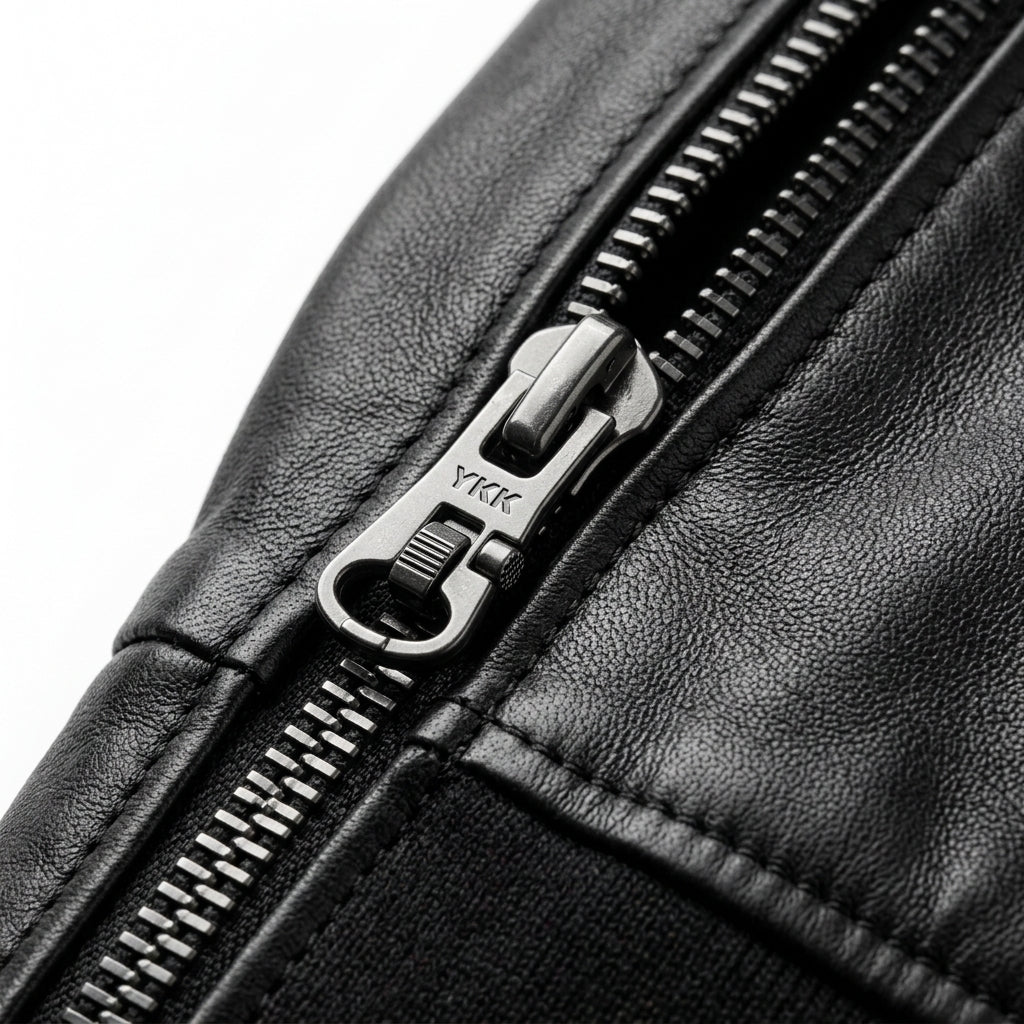Mens Premium Lambskin Modular Zip-Off Sleeves Convertible Bomber | Black |  Vest Conversion Jacket