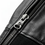 Mens Premium Lambskin Modular Zip-Off Sleeves Convertible Bomber | Black |  Vest Conversion Jacket