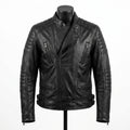 Mens Premium Lambskin Urban Black Rebel Biker Jacket | Jet Black Bold | Modern  Urban Motorcycle Gear
