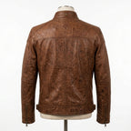 Mens Premium Lambskin Outback Legend Brown Biker Jacket | Warm Brown Heritage |  Authentic Australian Motorcycle Gear