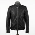 Mens Premium Vegan Leather-Alternative Cruelty-Free Biker | Black Ethical |  Luxury Motorcycle Jacket (No Animals)