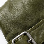 Womens Premium Lambskin Olive Green Adventure Biker Jacket | Explorer Green |  Adventure-Ready Motorcycle Fashion