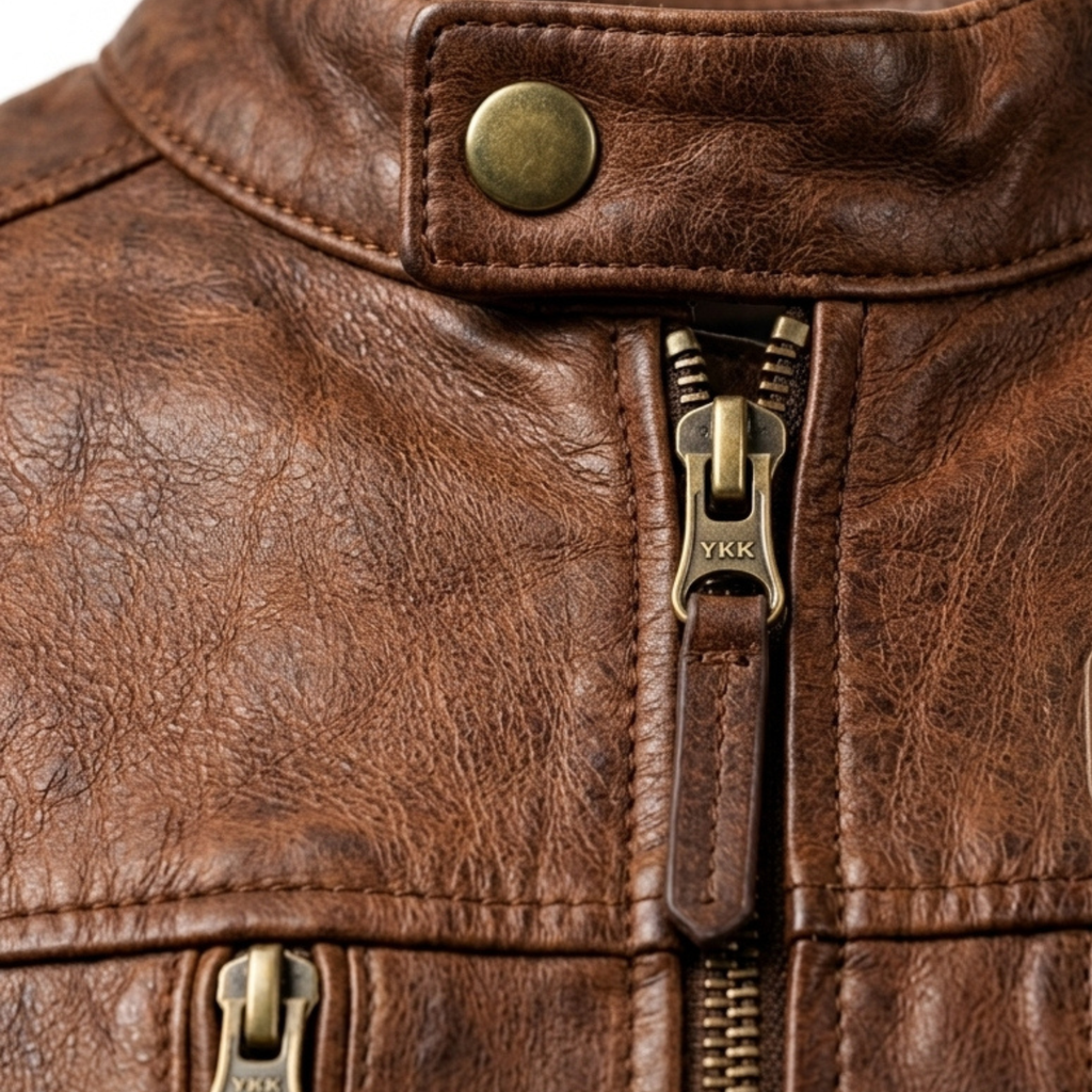 Mens Premium Lambskin Outback Legend Brown Biker Jacket | Warm Brown Heritage |  Authentic Australian Motorcycle Gear